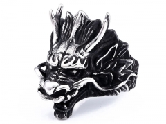 HY Wholesale Jewelry Stainless Steel 316L Animal Rings-HY0012R408