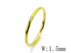 HY Wholesale 316L Stainless Steel CZ Rings-HY14R0683JW