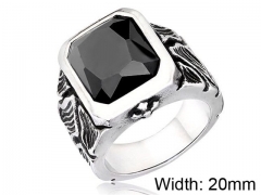 HY Wholesale 316L Stainless Steel CZ Rings-HY0012R181