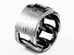 HY Wholesale 316L Stainless Steel Hollow Rings-HY0012R422