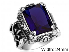 HY Wholesale 316L Stainless Steel CZ Rings-HY0012R272
