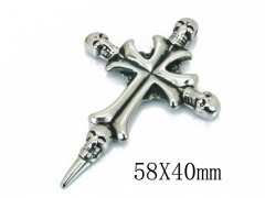 HY 316L Stainless Steel Cross Pendants-HY22P0789HIR