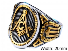 HY Wholesale 316L Stainless Steel Religion Rings-HY0012R319