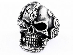 HY Wholesale 316L Stainless Steel Skull Rings-HY0012R412