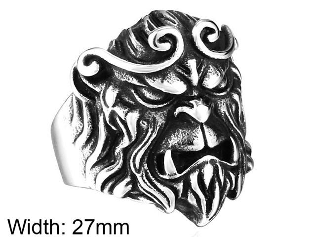 HY Wholesale 316L Stainless Steel Religion Rings-HY0012R312