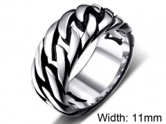 HY Wholesale 316L Stainless Steel Hollow Rings-HY0012R184