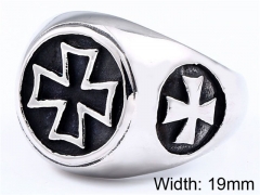 HY Wholesale 316L Stainless Steel Religion Rings-HY0012R299