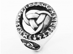HY Wholesale 316L Stainless Steel Religion Rings-HY0012R423