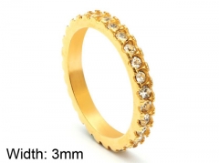 HY Wholesale 316L Stainless Steel CZ Rings-HY0001R197