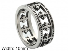 HY Wholesale 316L Stainless Steel Hollow Rings-HY0001R239