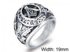 HY Jewelry Wholesale Stainless Steel 316L Religion Rings-HY0001R079