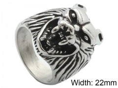 HY Wholesale Jewelry Stainless Steel 316L Animal Rings-HY0001R312