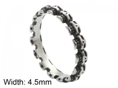 HY Jewelry Wholesale Stainless Steel 316L Skull Rings-HY0001R235