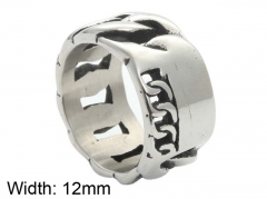 HY Wholesale 316L Stainless Steel Hollow Rings-HY0001R313