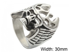 HY Jewelry Wholesale Stainless Steel 316L Skull Rings-HY0001R264