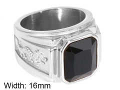 HY Wholesale 316L Stainless Steel CZ Rings-HY0001R168