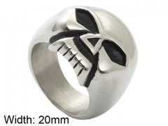 HY Jewelry Wholesale Stainless Steel 316L Skull Rings-HY0001R371