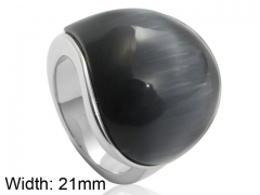 HY Wholesale 316L Stainless Steel CZ Rings-HY0001R133