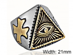 HY Jewelry Wholesale Stainless Steel 316L Religion Rings-HY0001R076