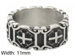 HY Jewelry Wholesale Stainless Steel 316L Religion Rings-HY0001R320