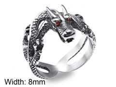 HY Wholesale Jewelry Stainless Steel 316L Animal Rings-HY0001R073