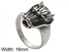 HY Wholesale Jewelry Stainless Steel 316L Animal Rings-HY0001R370