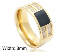 HY Wholesale 316L Stainless Steel CZ Rings-HY0001R115