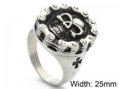 HY Jewelry Wholesale Stainless Steel 316L Skull Rings-HY0001R338