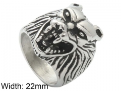 HY Wholesale Jewelry Stainless Steel 316L Animal Rings-HY0001R414