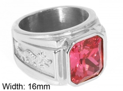 HY Wholesale 316L Stainless Steel CZ Rings-HY0001R162