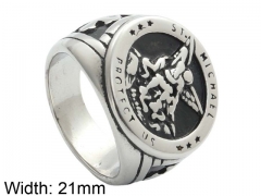 HY Jewelry Wholesale Stainless Steel 316L Religion Rings-HY0001R247