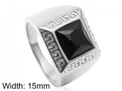 HY Wholesale 316L Stainless Steel CZ Rings-HY0001R211