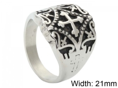 HY Jewelry Wholesale Stainless Steel 316L Religion Rings-HY0001R265
