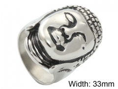 HY Jewelry Wholesale Stainless Steel 316L Religion Rings-HY0001R390