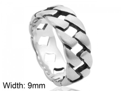 HY Wholesale 316L Stainless Steel Hollow Rings-HY0001R178