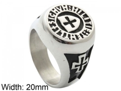 HY Jewelry Wholesale Stainless Steel 316L Religion Rings-HY0001R406
