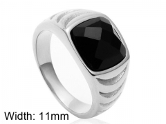 HY Wholesale 316L Stainless Steel CZ Rings-HY0001R187