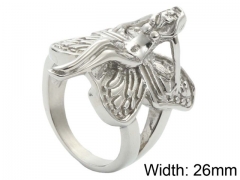 HY Wholesale Jewelry Stainless Steel 316L Animal Rings-HY0001R385