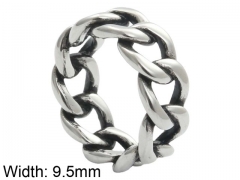 HY Wholesale 316L Stainless Steel Hollow Rings-HY0001R293