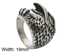 HY Wholesale Jewelry Stainless Steel 316L Animal Rings-HY0001R363