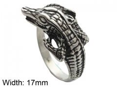 HY Wholesale Jewelry Stainless Steel 316L Animal Rings-HY0001R409