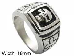 HY Jewelry Wholesale Stainless Steel 316L Skull Rings-HY0001R333