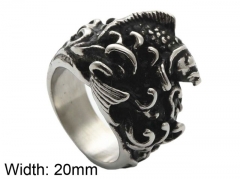 HY Wholesale Jewelry Stainless Steel 316L Animal Rings-HY0001R368