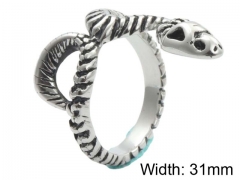 HY Wholesale Jewelry Stainless Steel 316L Animal Rings-HY0001R257