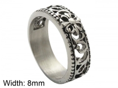 HY Wholesale 316L Stainless Steel Hollow Rings-HY0001R336