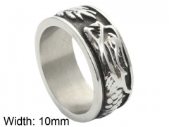 HY Wholesale Jewelry Stainless Steel 316L Animal Rings-HY0001R350