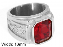 HY Wholesale 316L Stainless Steel CZ Rings-HY0001R163