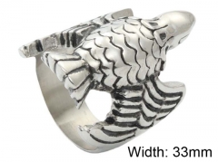 HY Wholesale Jewelry Stainless Steel 316L Animal Rings-HY0001R301