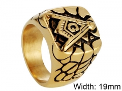HY Jewelry Wholesale Stainless Steel 316L Religion Rings-HY0001R218