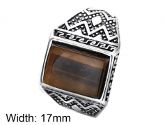 HY Wholesale 316L Stainless Steel CZ Rings-HY0001R086
